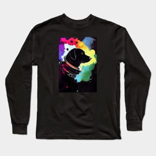 Astronaut black lab Long Sleeve T-Shirt